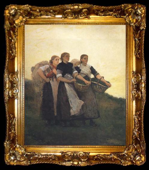 framed  Winslow Homer Hark The Lark (mk44), ta009-2